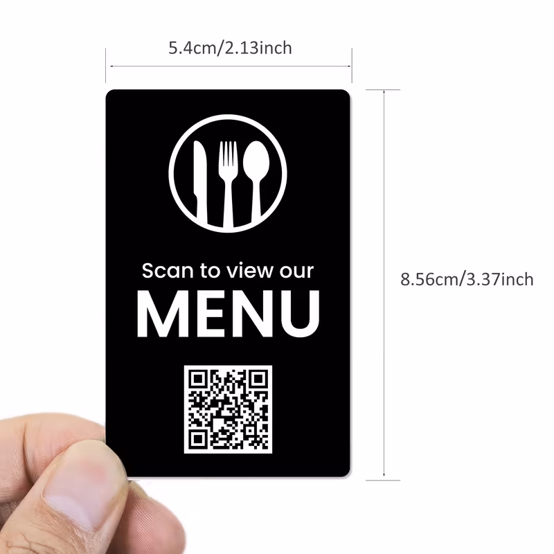 Tarjeta de Menú NFC con QR