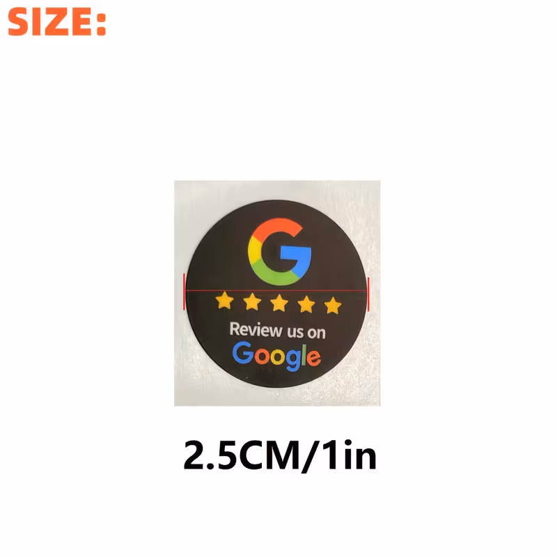 Etiquetas de Reseña Google NFC