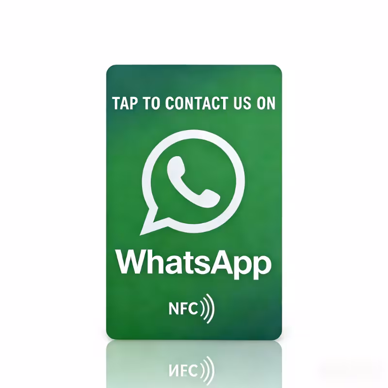 Tarjeta Reseña NFC WhatsApp