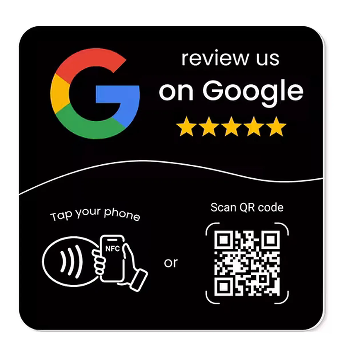 Placa NFC con Tapa y QR
