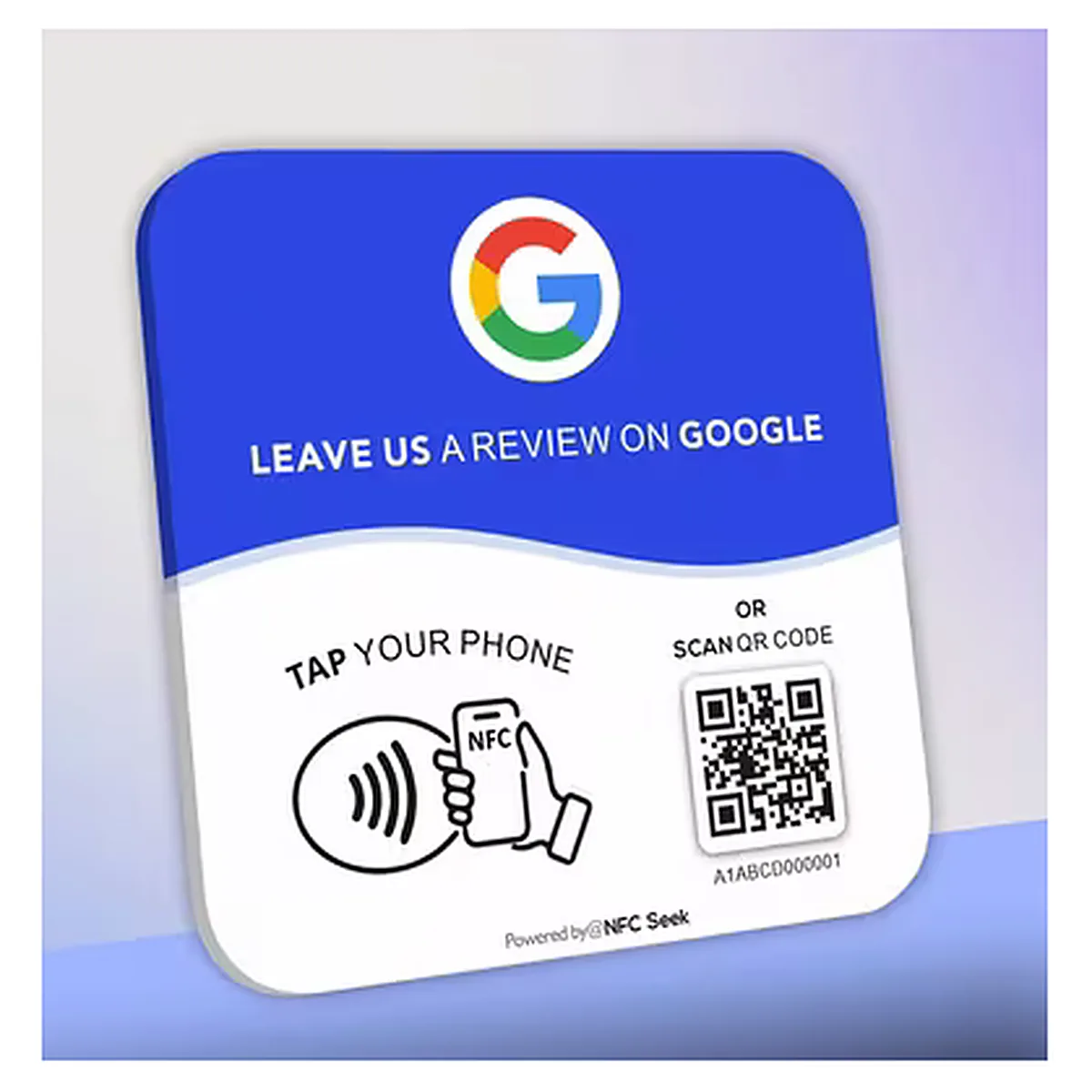Tarjeta Reseña Google Acrílico